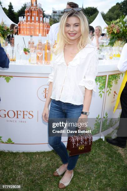 Georgia Toffolo attends the 2018 Goffs London Sale, in association with QIPCO, as it returns for it's fifth year to the grounds of Kensington Palace...