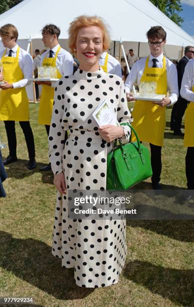 Camilla Rutherford attends the 2018 Goffs London Sale, in association with QIPCO, as it returns for it's fifth year to the grounds of Kensington...