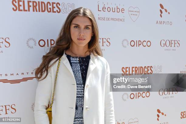 Sabrina Percy attends the 2018 Goffs London Sale, in association with QIPCO, as it returns for it's fifth year to the grounds of Kensington Palace...