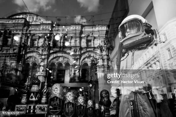 Daily life scene at Moscow downtown durng the FIFA World Cup on June 18, 2018 in Moscow, Russia.