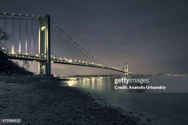 verrazano bridge - verrazano stock pictures, royalty-free photos & images