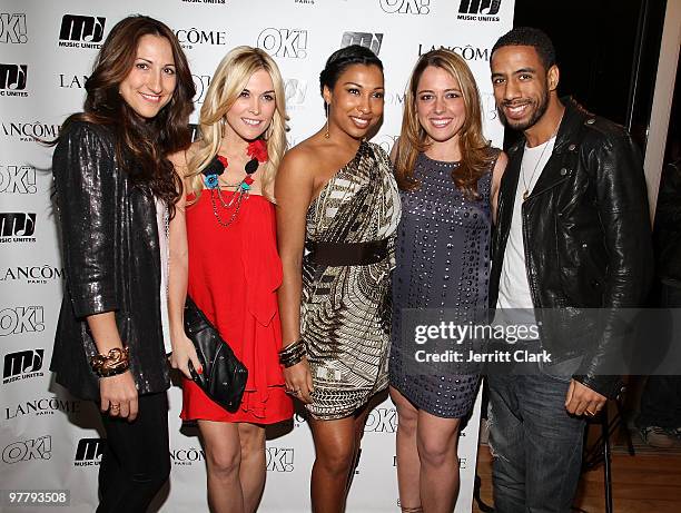 Jules Smith Jewelry Designer Gina Nigrelli, Tinsley Mortimer, singer Melanie Fiona, Music Unites Founder Michelle Edgar and singer Ryan Leslie attend...