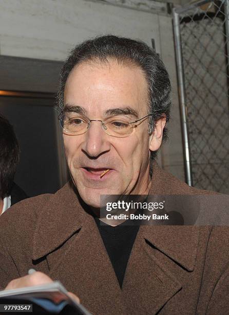 Mandy Patinkin attends the New York Philharmonic presents "Sondheim: The Birthday Concert" at Avery Fisher Hall at Lincoln Center for the Performing...