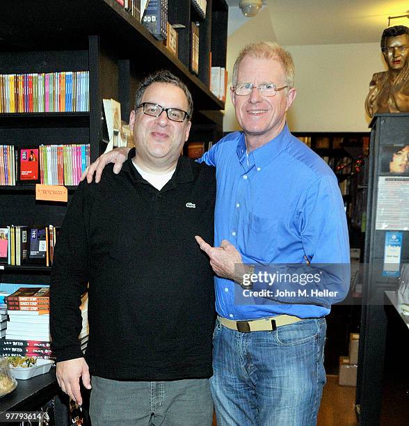 Actor/Writer/Producer/Comedian Jeff Garlin and Actor Ed Begley Jr. Attend Jeff Garlin's book signing of "My Footprint" at Book Soup on March 16, 2010...