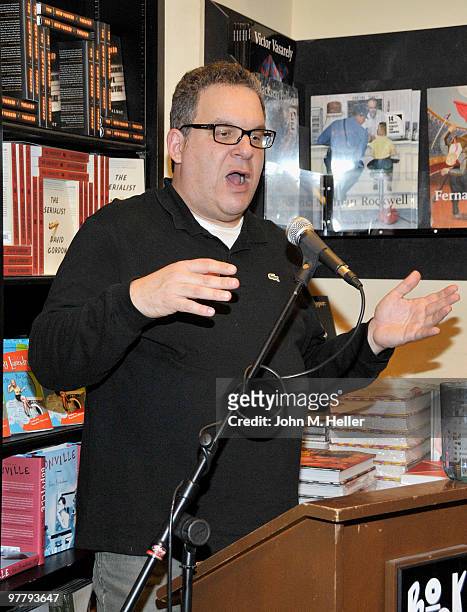 Actor/Writer/Producer/Comedian Jeff Garlin signs books at Book Soup on March 16, 2010 in Los Angeles, California.