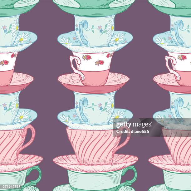 Tea Cup Pattern Photos and Premium High Res Pictures - Getty Images