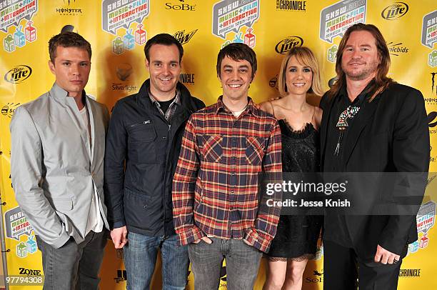 Ryan Phillippe, Will Forte, Jorma Taccone, Kristen Wiig and Val Kilmer attend the premiere of "MacGruber" at 2010 SXSW Festival at Paramount Theater...