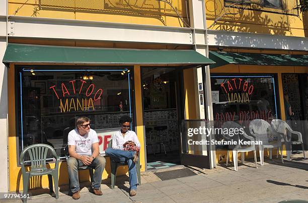 Actress Dennenesch Zoude and husband director Carlo Rola pose for the photographer during their honeymoon on October 23, 2009 in Los Angeles,...