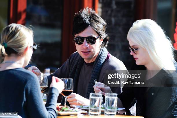 Actor Zach Braff eats at Da Silvano on March 16, 2010 in New York City.