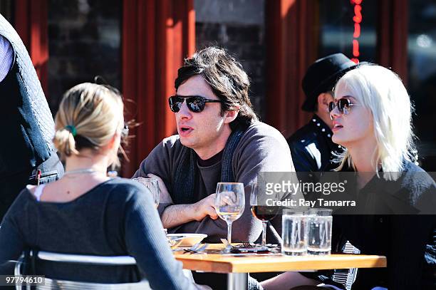 Actor Zach Braff eats at Da Silvano on March 16, 2010 in New York City.
