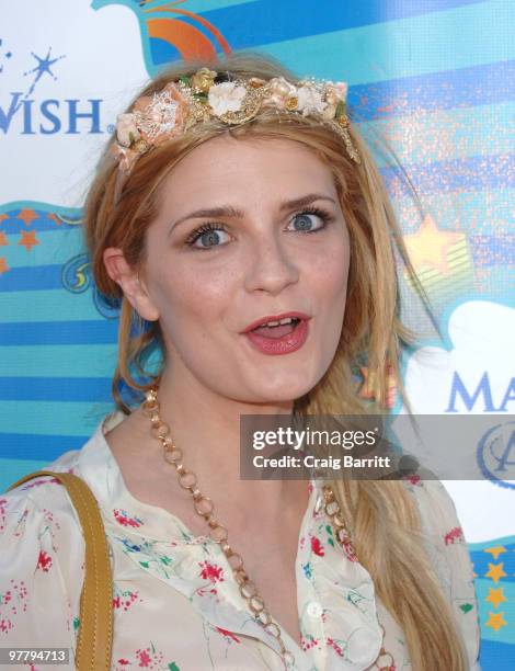 Mischa Barton arrives at the Make A Wish Foundation event hosted by Kevin and Steffiana James at Santa Monica Pier on March 14, 2010 in Santa Monica,...