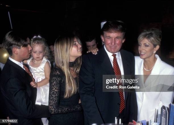 Donald Trump Jr., Tiffany Trump, Ivanka Trump, Donald Trump, and Marla Maples