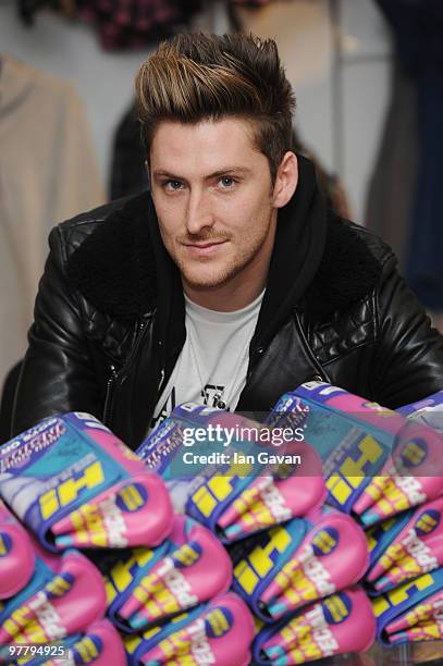 Henry Holland appears at a photocall to launch his new 'H! by Henry Holland' fashion line at Debenhams, Oxford Street, on March 17, 2010 in London,...