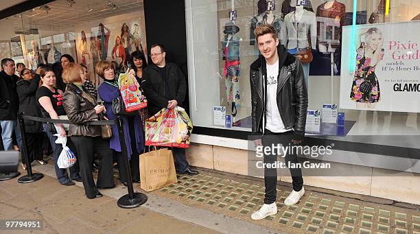 Henry Holland appears at a photocall to launch his new 'H! by Henry Holland' fashion line at Debenhams, Oxford Street, on March 17, 2010 in London,...