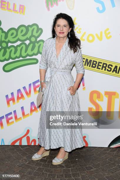 Luisa Beccaria attends the Stella McCartney photocall during Milan Men's Fashion Week Spring/Summer 2019 on June 18, 2018 in Milan, Italy.