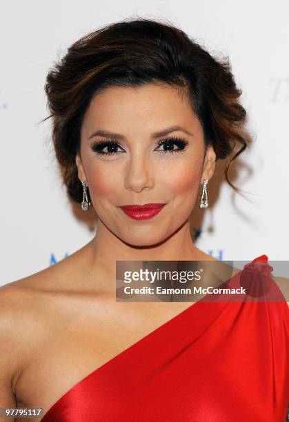 Eva Longoria attends The Noble Gift Gala at The Dorchester on March 13, 2010 in London, England.