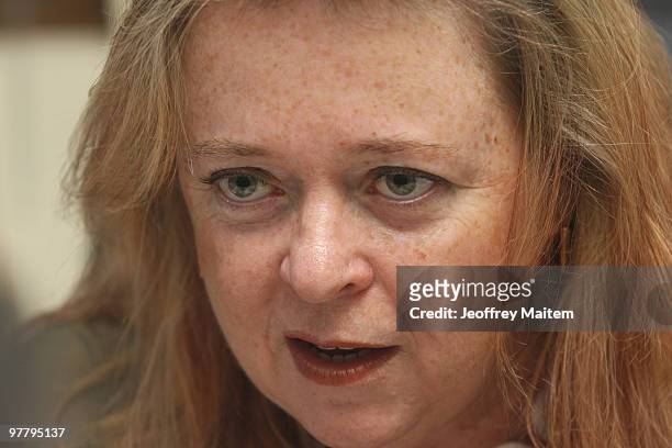 Australian Maurene Jane Macphail, child protection specialist of UNICEF Philippines, is seen in this photograph taken on March 17, 2010 in Cotabato...