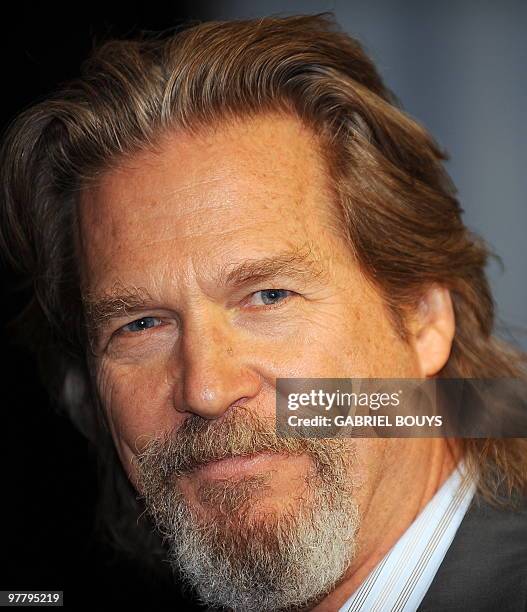 Actor Jeff Bridges arrives at the 82nd annual Academy Awards Nominee Luncheon at the Beverly Hilton Hotel in Beverly Hills, California on February...