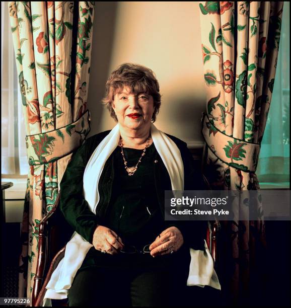 Scottish novelist Dame Muriel Spark , London, 18th March 1997.