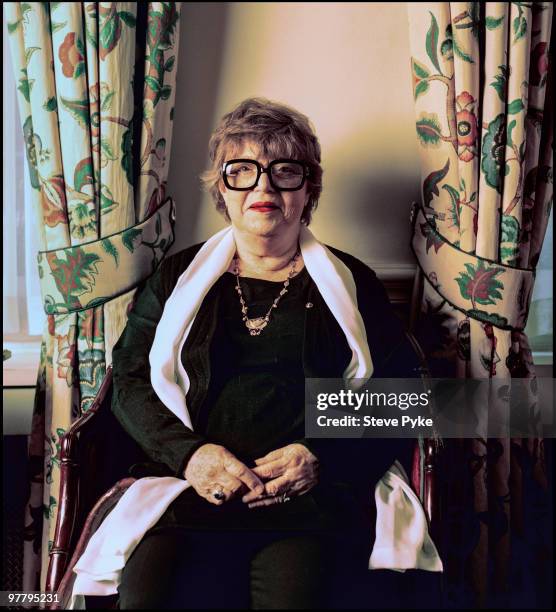 Scottish novelist Dame Muriel Spark , London, 18th March 1997.