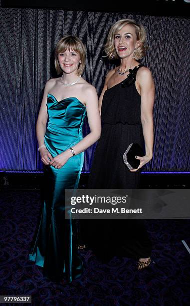 Jane Danson, Katherine Kelly and other celebrities attend the RTS Awards at the Grosvenor Hotel, London,England