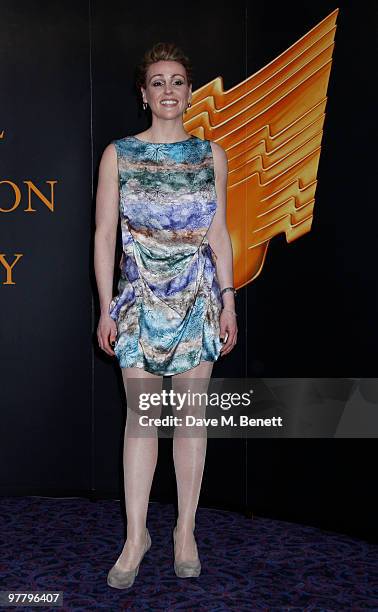 Suranne Jones and other celebrities attend the RTS Awards at the Grosvenor Hotel, London,England