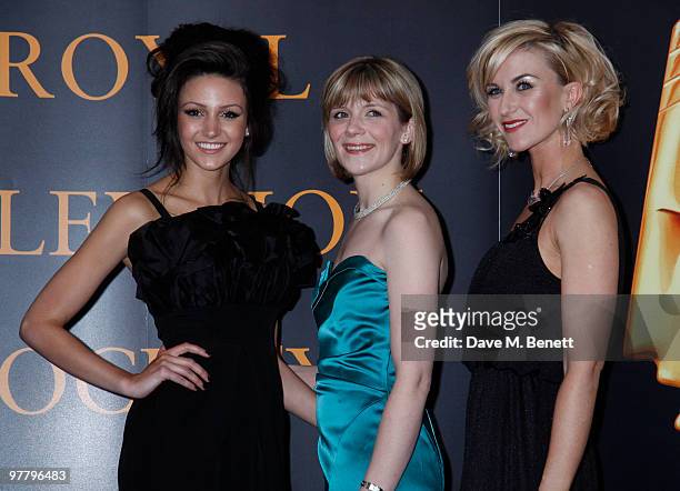 Michelle Keegan, Jane Danson, Katherine Kelly and other celebrities attend the RTS Awards at the Grosvenor Hotel, London,England