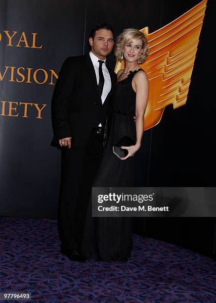 Katherine Kelly, Ryan Thomas and other celebrities attend the RTS Awards at the Grosvenor Hotel, London,England