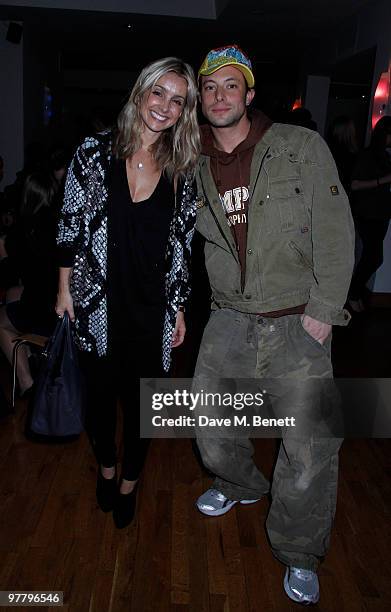 Louise Redknapp, Duncan James and other celebrities attend the RTS Awards at the Grosvenor Hotel, London,England