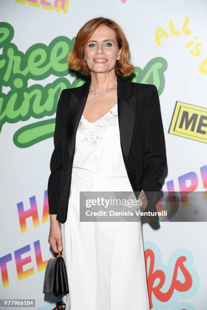 Isabella Ferrari attends the Stella McCartney photocall during Milan Men's Fashion Week Spring/Summer 2019 on June 18, 2018 in Milan, Italy.