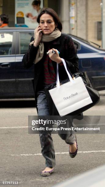 Spanish top model Laura Ponte is seen on March 17, 2010 in Madrid, Spain.