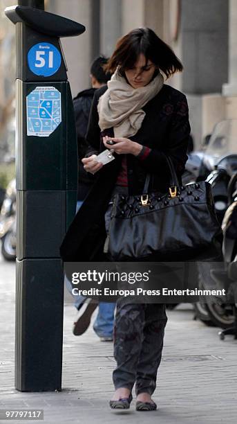 Spanish top model Laura Ponte is seen on March 17, 2010 in Madrid, Spain.