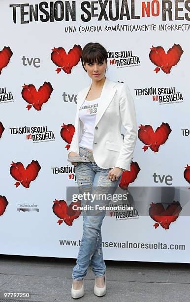 Actress Pilar Rubio attends 'Tension Sexual No Resuelta' photocall, at Princesa Cinema on March 17, 2010 in Madrid, Spain.