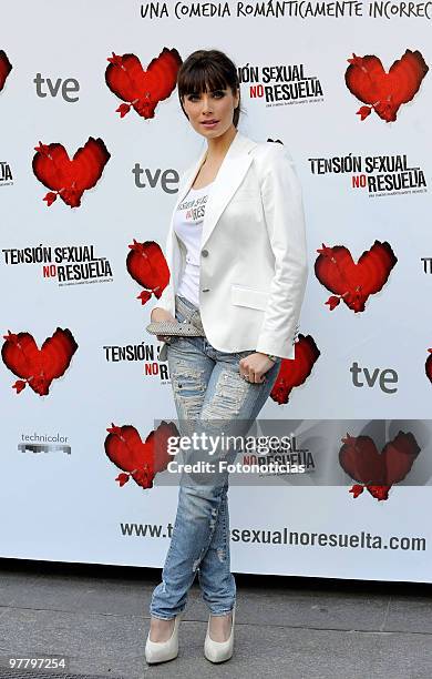 Actress Pilar Rubio attends 'Tension Sexual No Resuelta' photocall, at Princesa Cinema on March 17, 2010 in Madrid, Spain.