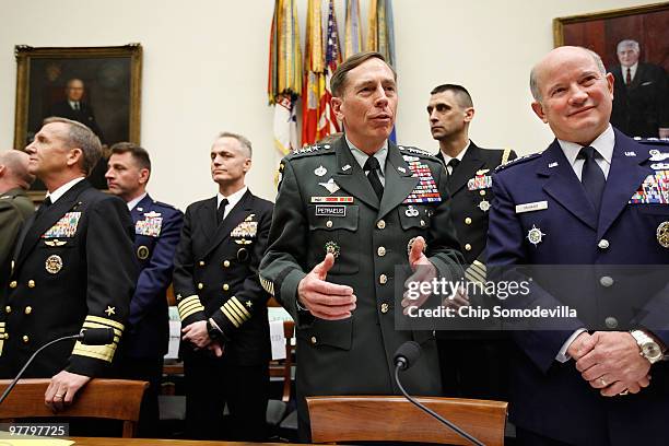 Army Gen. David Petraeus , commander of the U.S. Central Command; Navy Adm. Eric Olson , commander of the U.S. Special Operations Command; and Air...