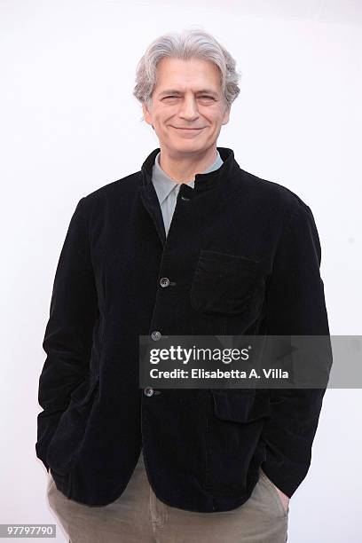 Italian actor Fabrizio Bentivoglio attends "Happy Family" photocall at Domus Romana on March 17, 2010 in Rome, Italy.