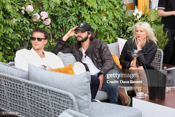 Harvey Newton-Haydon and Tommy Clarke attend Veuve Clicquot's Brose on the Roof at Selfridges on June 18, 2018 in London, England.