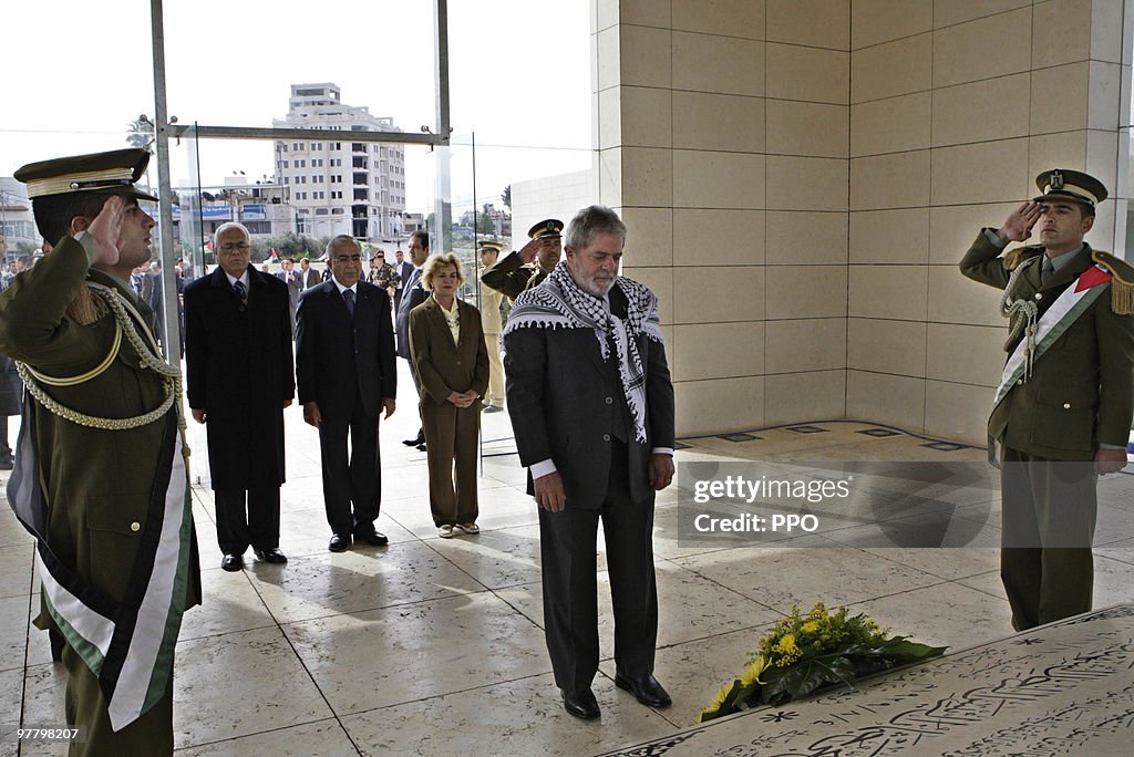 Brazilian President Luiz Inacio Lula Da Silvia Visits Israel