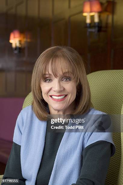 Actress Valerie Harper poses for a portrait session at the Oak Room inside the historic Algonquin Hotel in New York City on March 1, 2010.