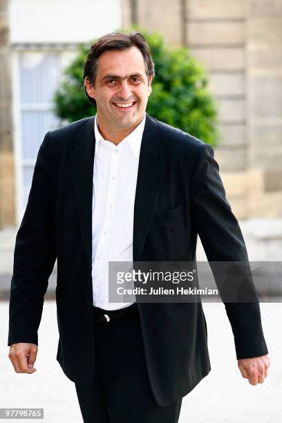 Emmanuel Chain arrives at the Elysee for the ceremony held in honor of Ingrid Betancourt's liberation from captivity on July 4, 2008 in Paris, France.