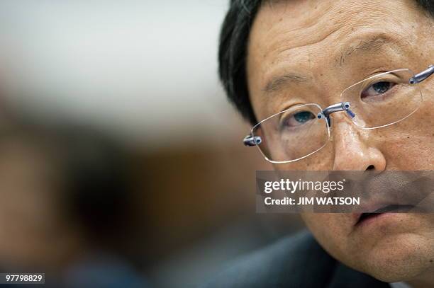 Toyota Motor Corporation President and CEO Akio Toyoda testifes before the US House of Representatives Oversight and Government Reform Committee Full...