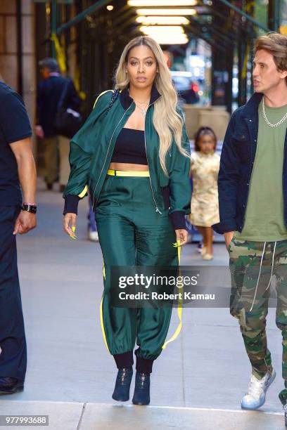 La La Anthony and Jonathan Cheban seen out and about in Manhattan on June 15, 2018 in New York City.