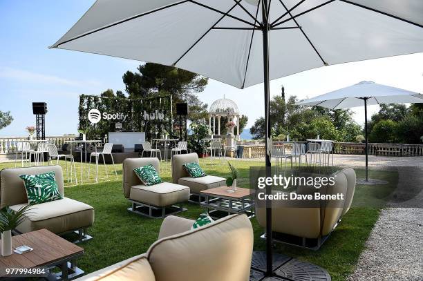 Atmsophere as Spotify and Hulu host a night for creators, artists and innovators during Cannes Lions 2018 at Chateau Saint George on June 18, 2018 in...