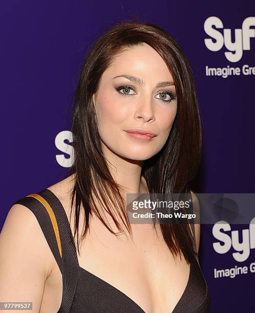 Joanne Kelly attends the 2010 Syfy Upfront party at The Museum of Modern Art on March 16, 2010 in New York City.