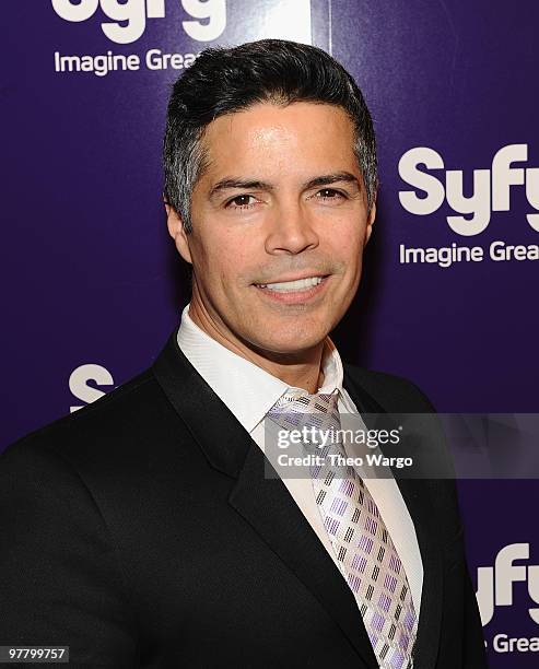 Esai Morales attends the 2010 Syfy Upfront party at The Museum of Modern Art on March 16, 2010 in New York City.