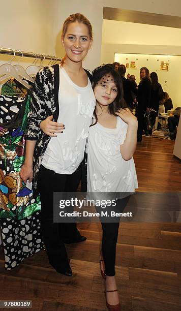 Tatiana Blatnik and Maddie Mills attend the Yasmin, Laurie and Maddie Mills Mothers Day party to benefit the White Ribbon Alliance at the Diane von...