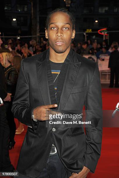 Lemar attends the 'Remember Me' UK film premiere at the Odeon Leicester Square on March 17, 2010 in London, England.