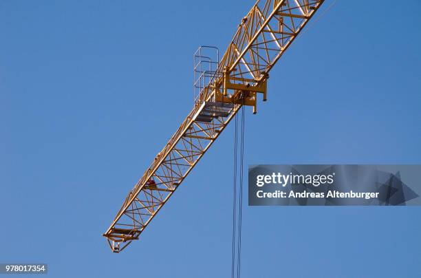 crane jib detail - jib stock pictures, royalty-free photos & images