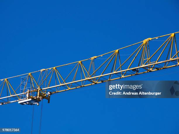 crane jib detail - jib stock pictures, royalty-free photos & images