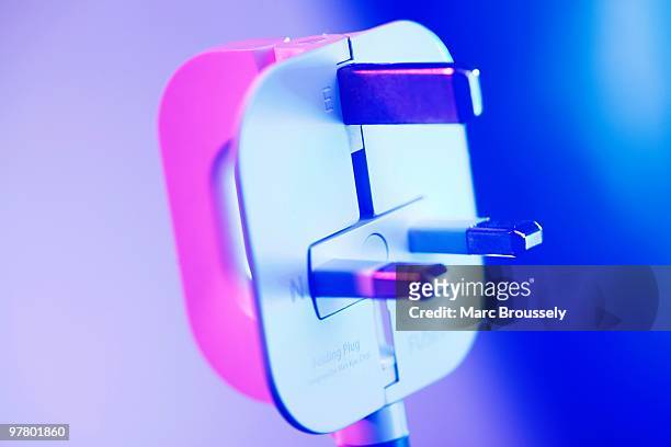 In this photo illustration a detail of the UK folding plug designed by Royal College of Art student Min-Kyu Choi is displayed. The product, due for...